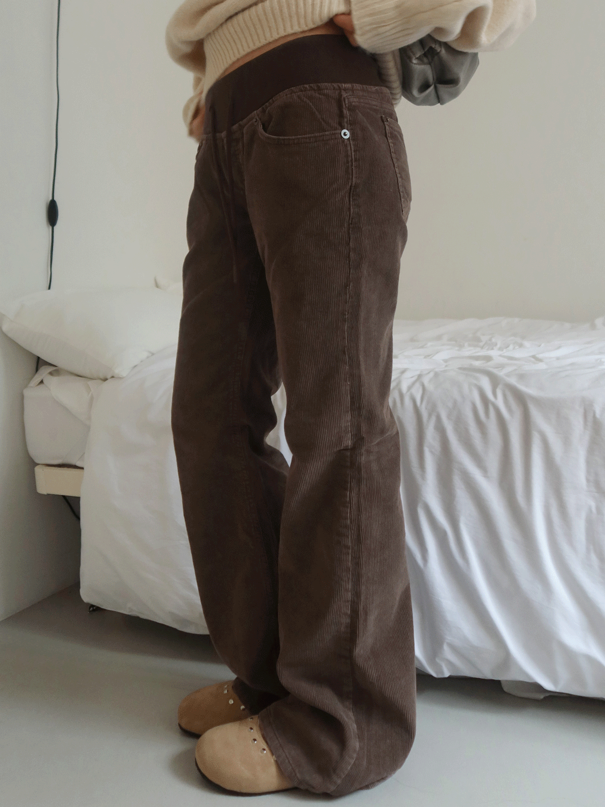 온마인드 [BEST] CORDUROY BANDING PANTS
