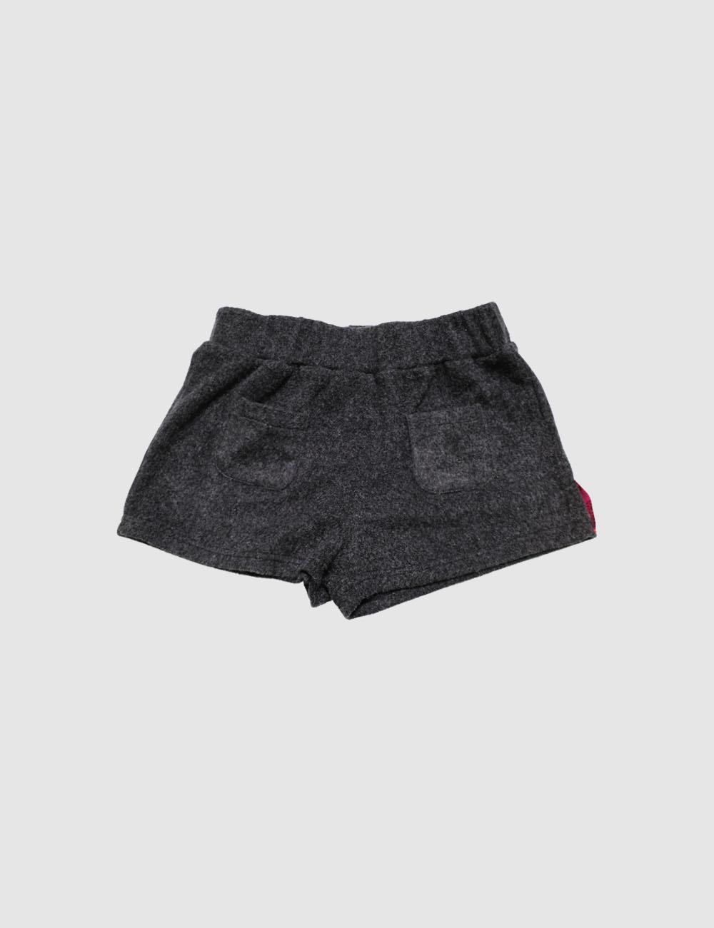 Knit shorts, charcoal