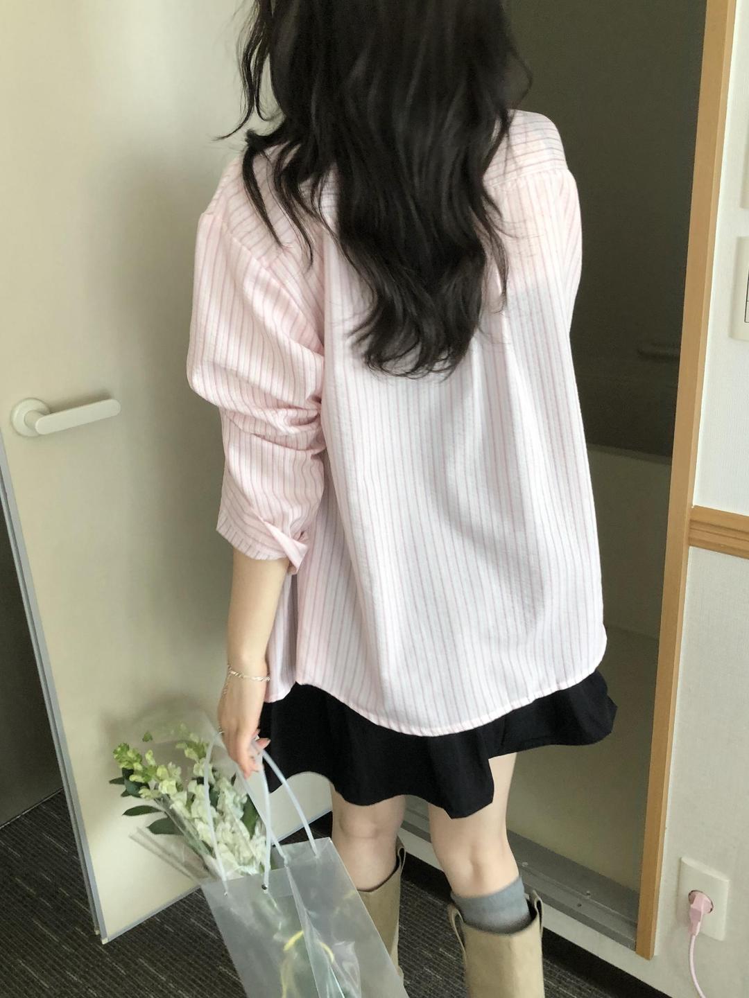 시즌플레이트 [지금부터!/간절기]로즈 앤 파리 스트라이프셔츠