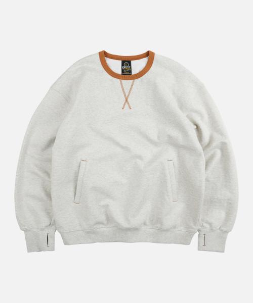 COVER STITCH SWEATSHIRT _ OATMEAL