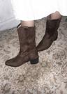 (3color) Fever western middle boots