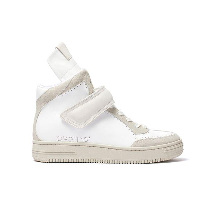 YY VELCRO HIGH SNEAKERS, WHITE