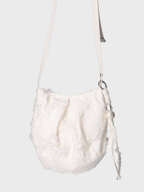 BUDDY BAG FEATHER WHITE 버디백 페더 화이트
