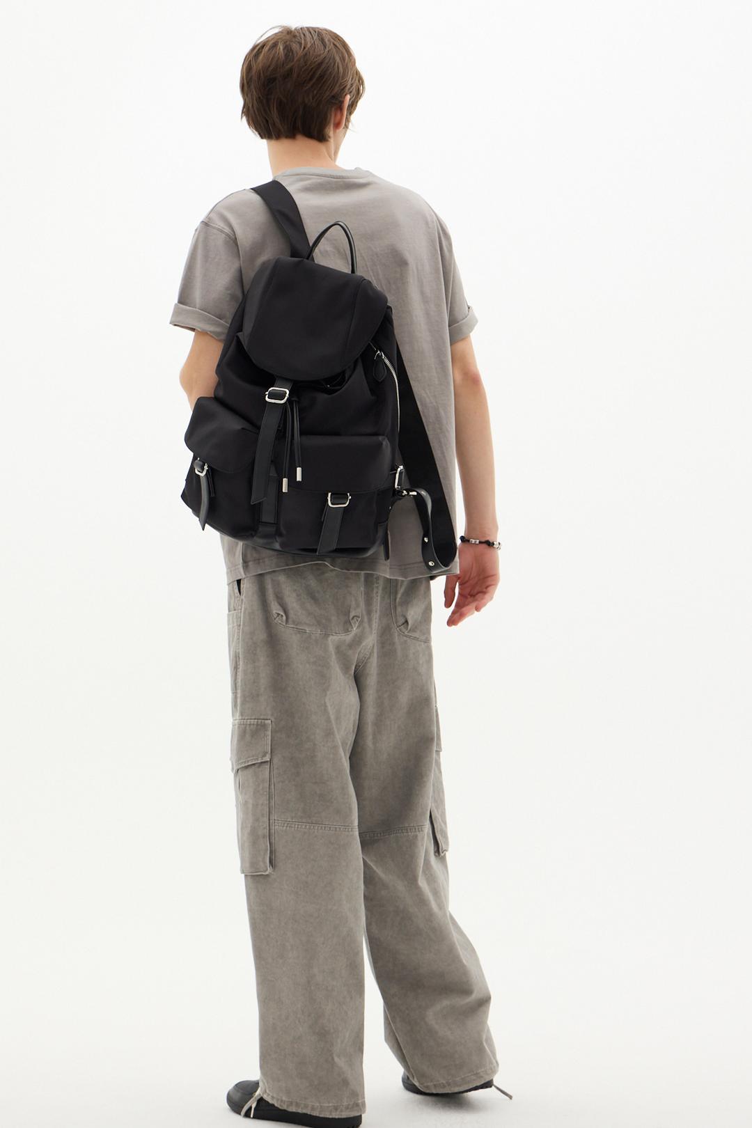 앨버트 나일론 럭색 블랙