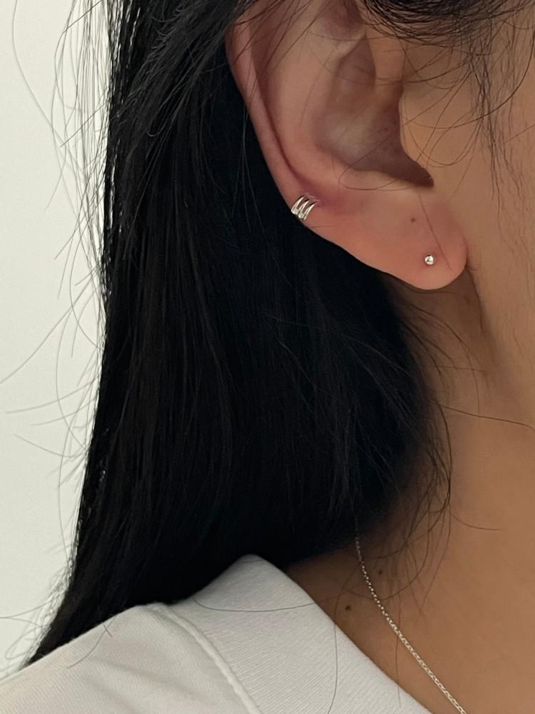 [모노로그] 귓바퀴 포인트 실버 피어싱 P089