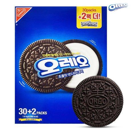 오레오 쿠키 1.5kg + 2팩더 (50g*32팩)