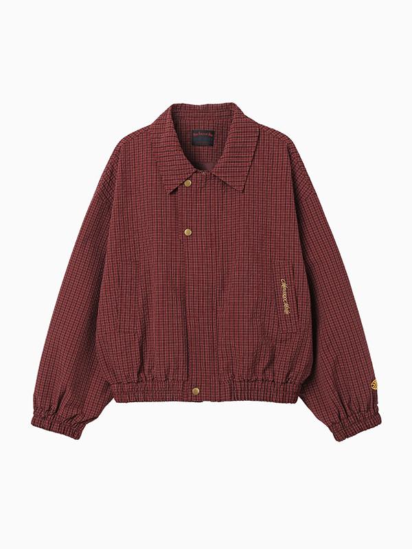 MNS Classic Check Jacket_Burgundy