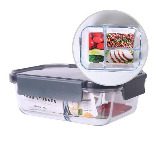 모드니 오븐글라스 직사각 3칸 1040ml