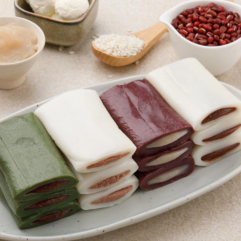 [시루원] 우리쌀4종 앙꼬절편 1050g 외/두툼한 떡피와 꾸떡한 앙금의 황금비율/굳지않는