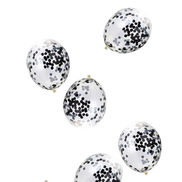 Balloon Black Confetti