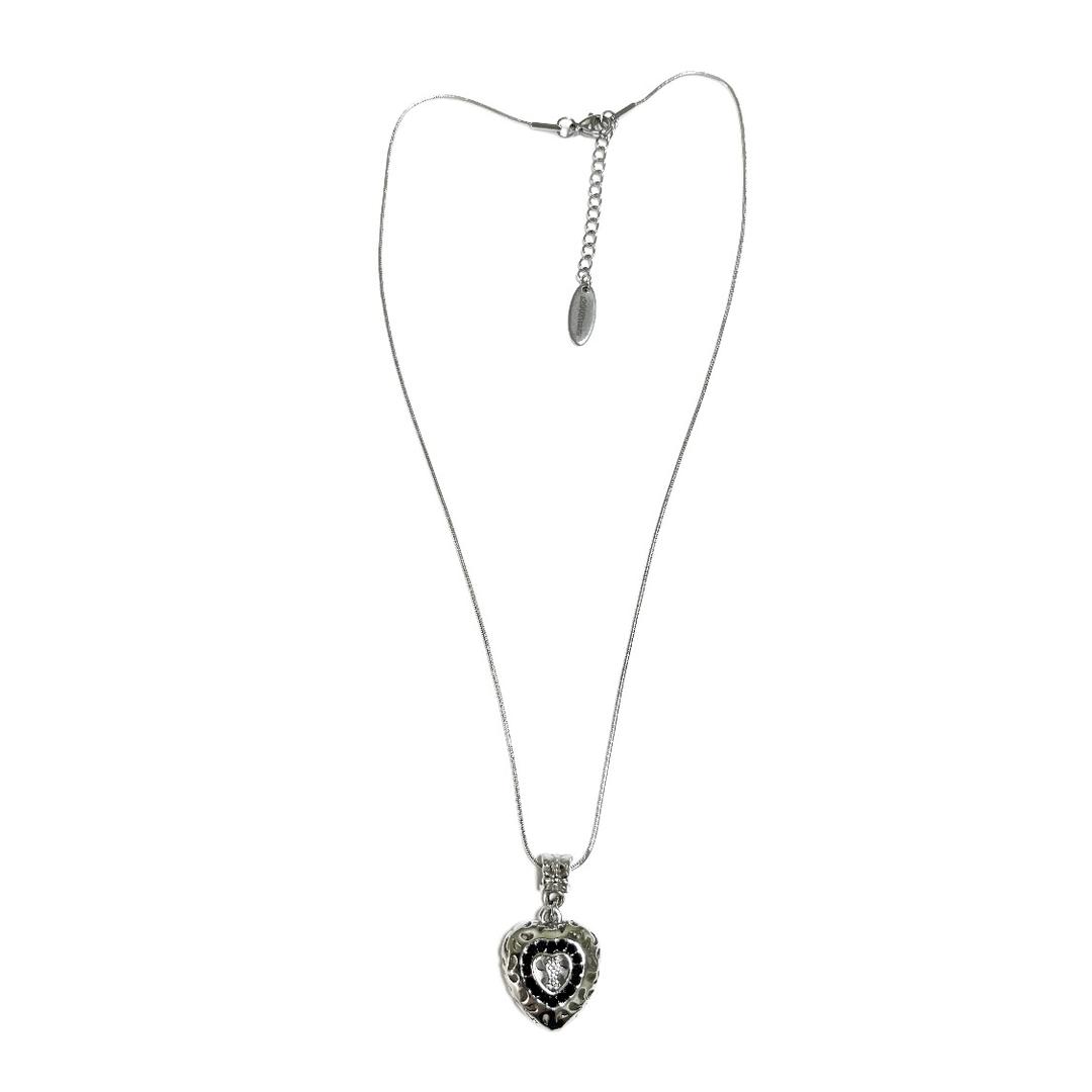 Secret Heart Necklace (Pink/Black)