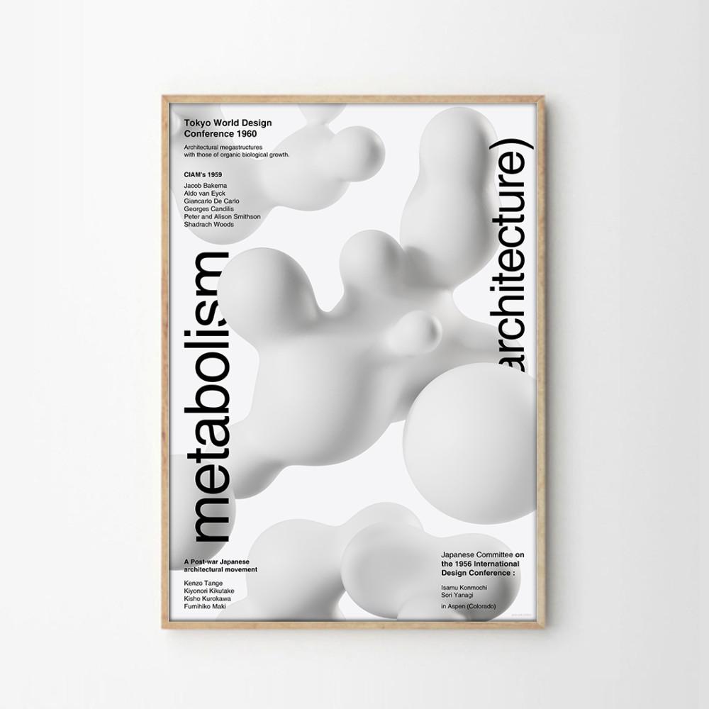 애시드로우 미드센추리모던 인테리어포스터 metabolism