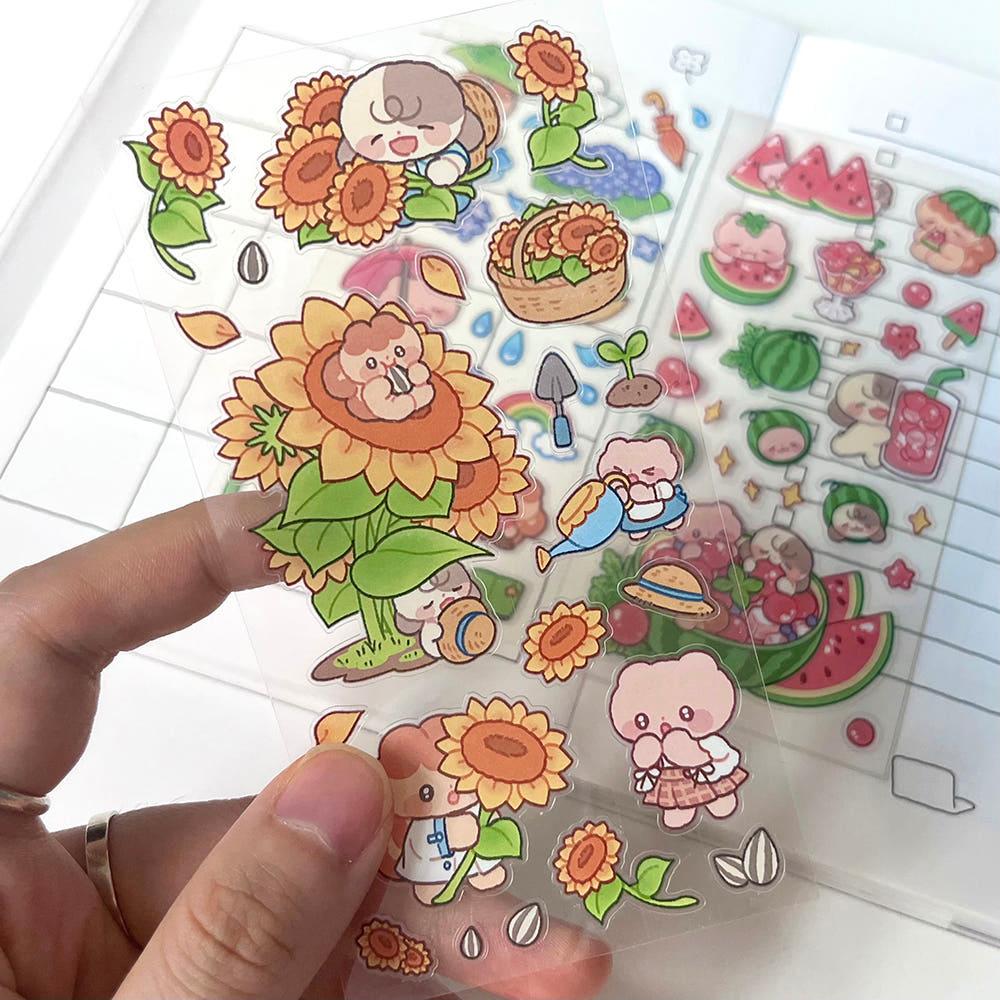 [마이모이] 해바라기 숲에서 여름방학을 씰스티커 (on)