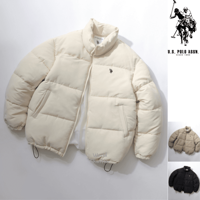 24FW U.S. Polo Assn 폴로 경량 숏패딩 남녀공용