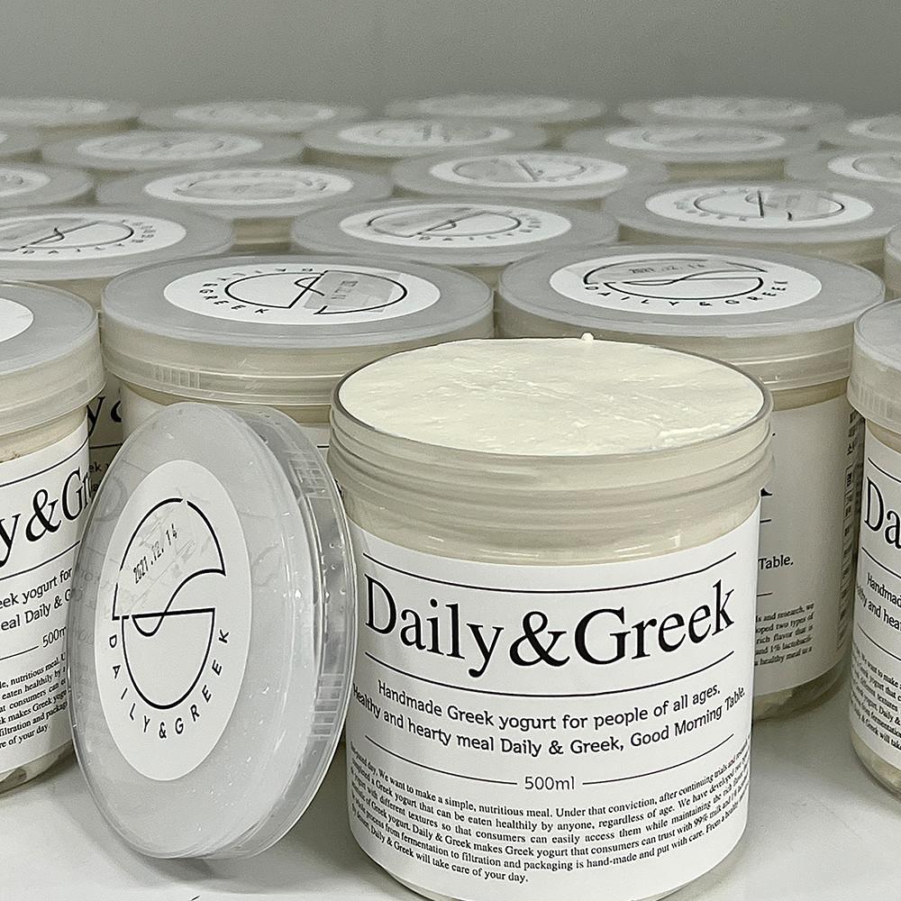 데일리앤그릭 수제 꾸덕한 그릭 요거트 대용량 500g