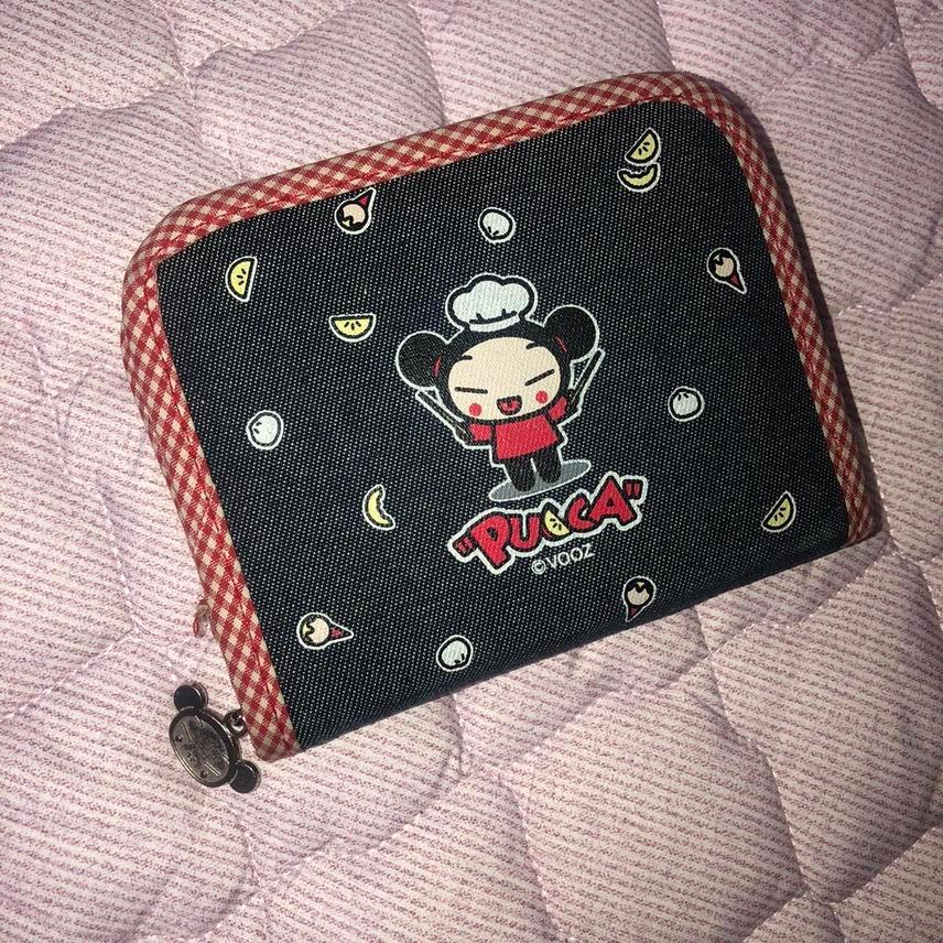 고전문구 뿌까 반지갑