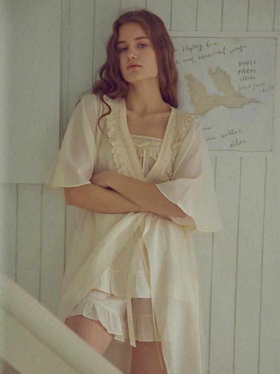 3862-BBUHG 에일 가운 Cream