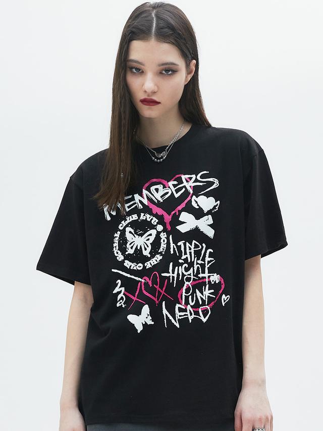 [엔믹스 지니 착용] CL PUNK TEE(BLACK)