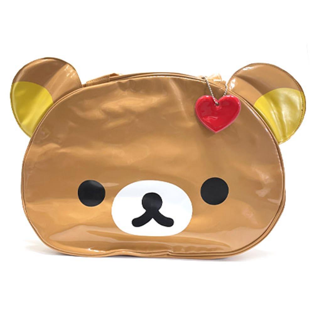 리락쿠마 에나멜 빅 가방