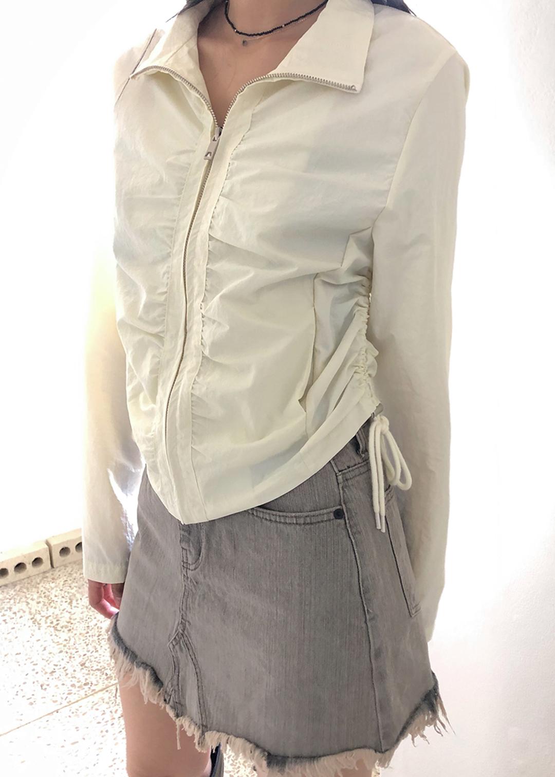 bayo shirring zipup