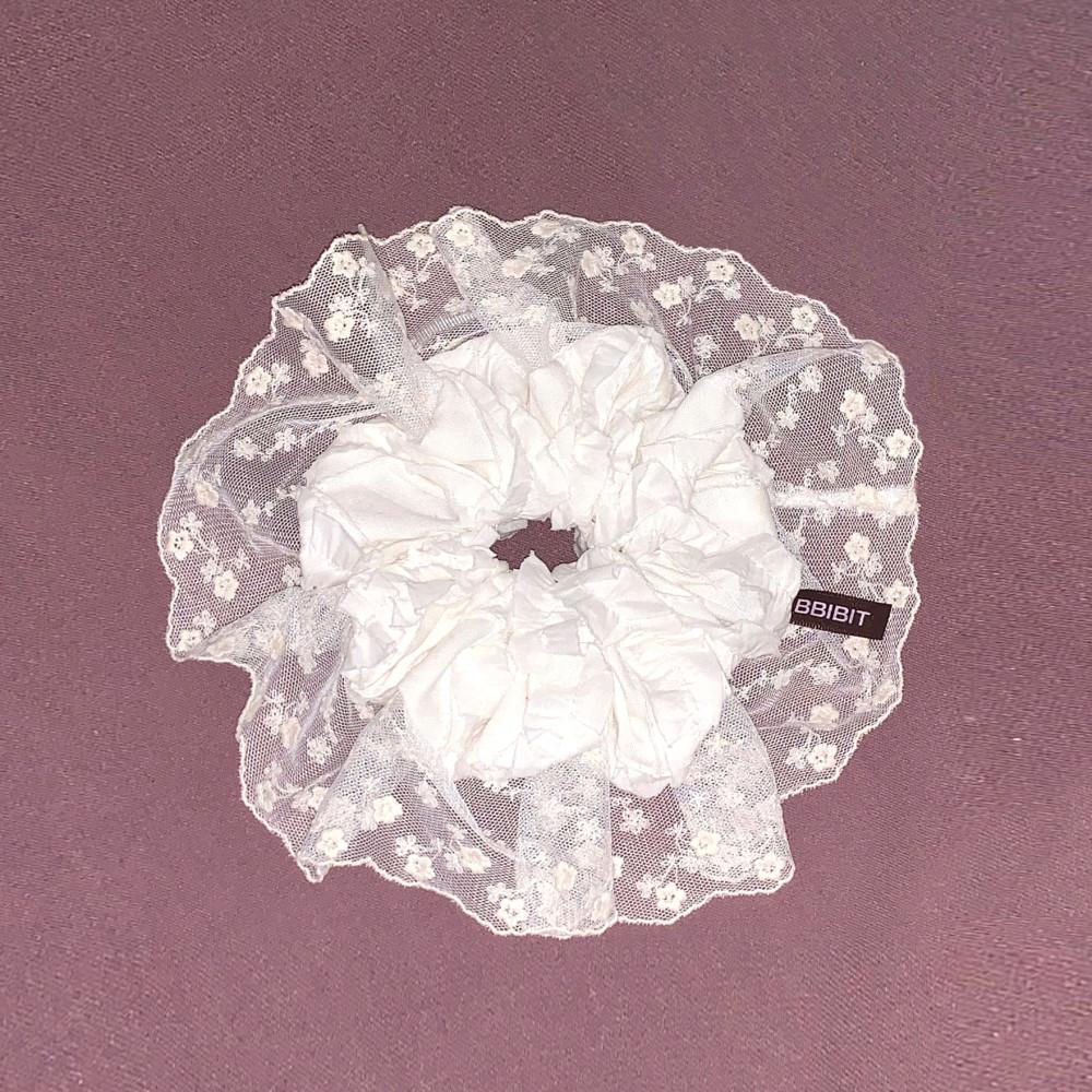Double lace Scrunchies 더블 레이스 스크런치