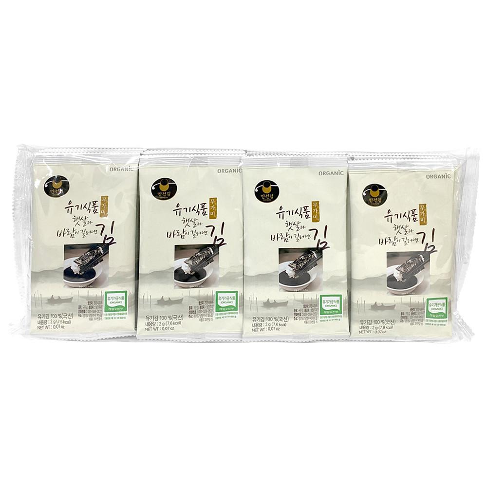 [만전김] 유기농 햇살과 바람이 길러낸김 무가미 도시락김 2g x 16봉
