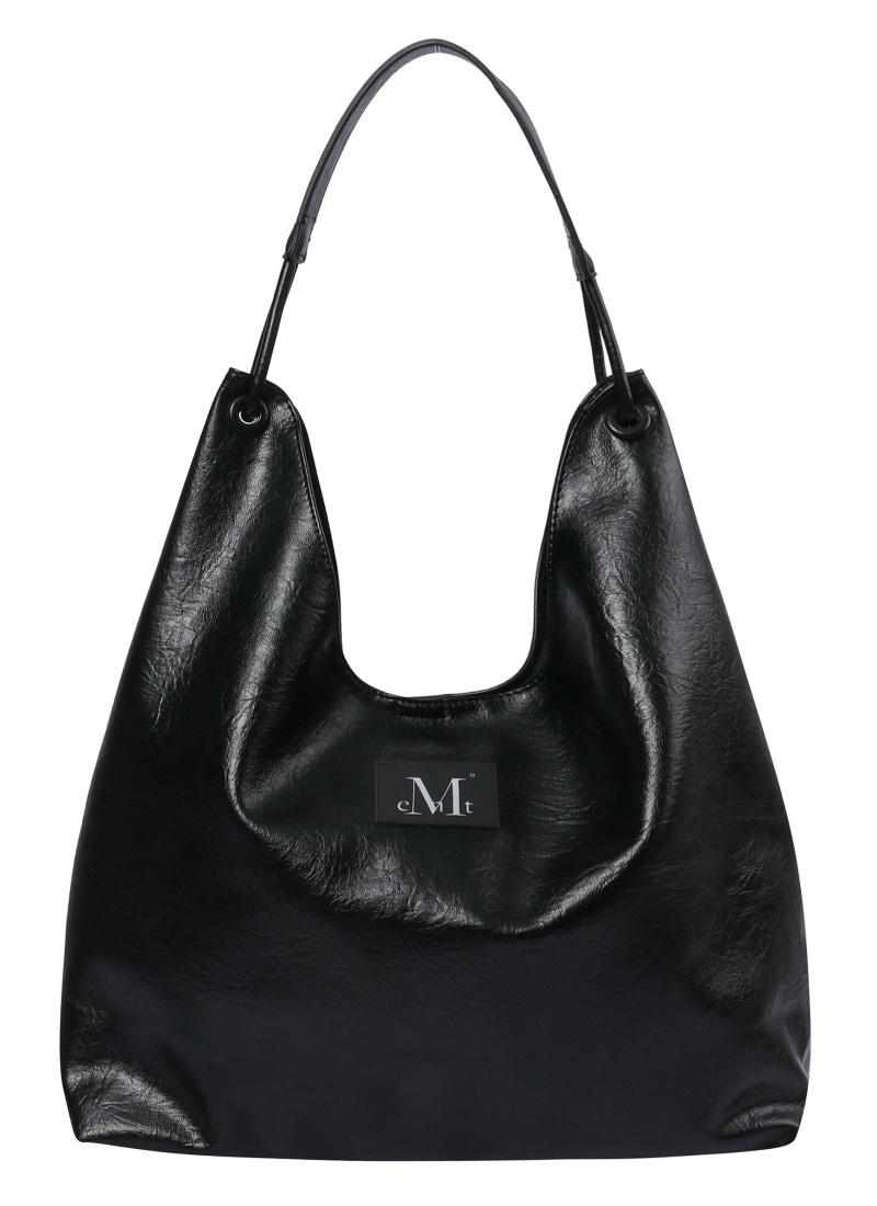 KAEZ DOUBLE LINE EYELET LEATHER SHOULDER BAG UNISEX  캐츠 더블 라인 아일렛 레더 숄더백 남녀공용