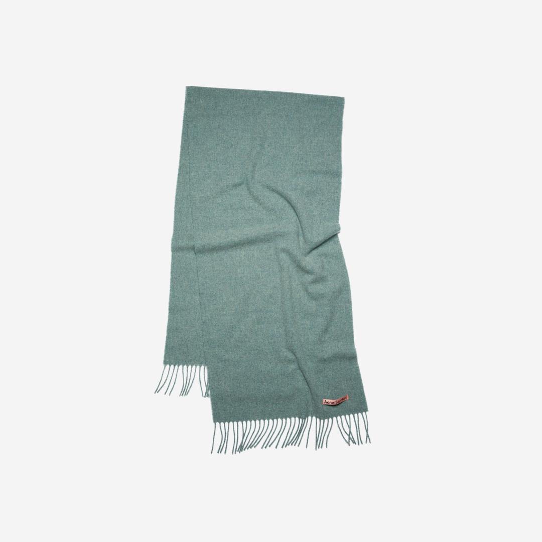 Acne Studios Canada Narrow New Wool Scarf Dusty Green Melange