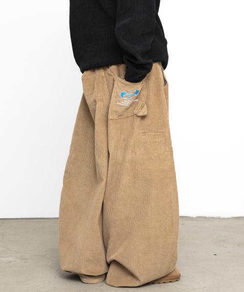GZP001 투턱 코듀로이 벌룬 팬츠 (BEIGE)