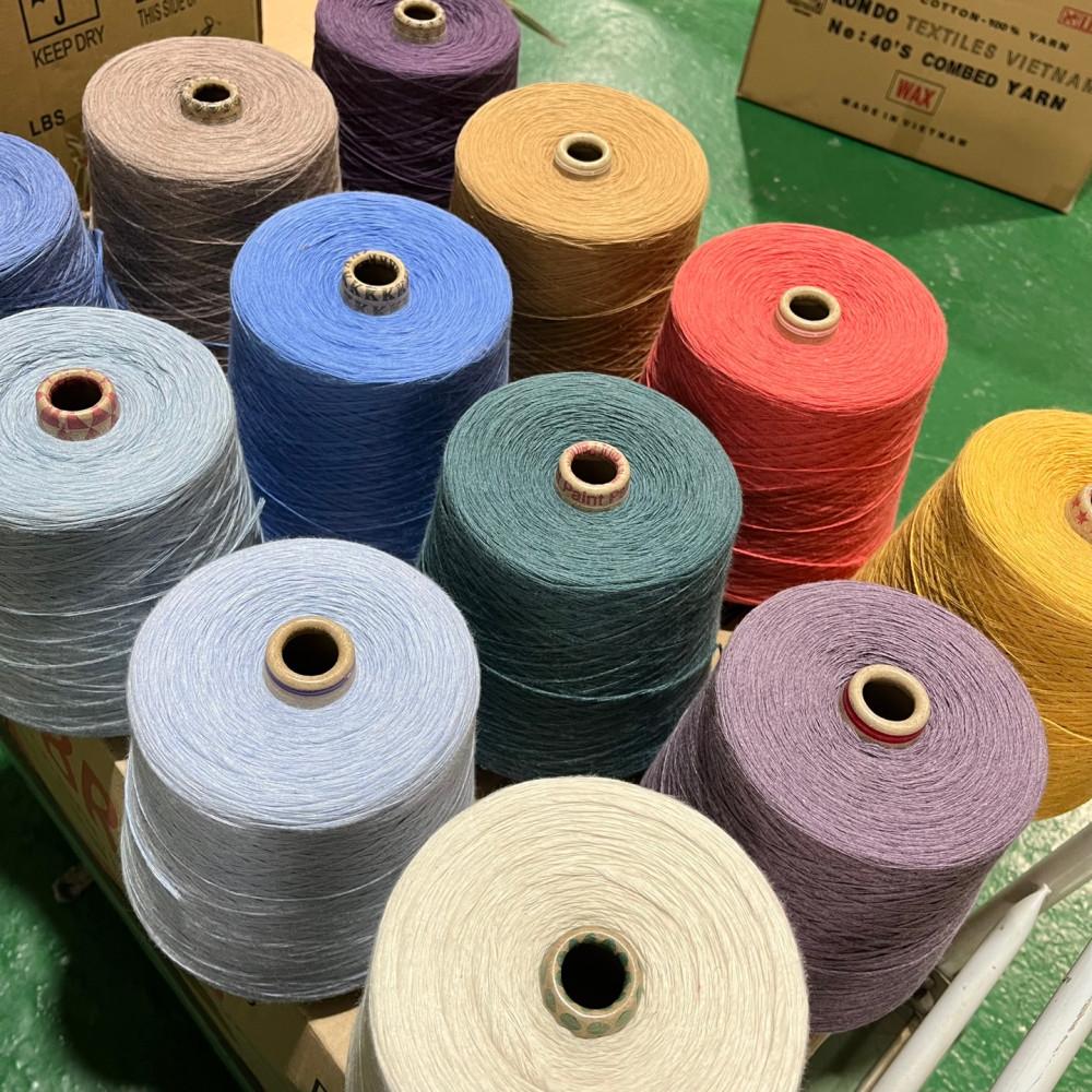 1kg 콘사 칼라멜란지 부드러운실 면 뜨개실 0094