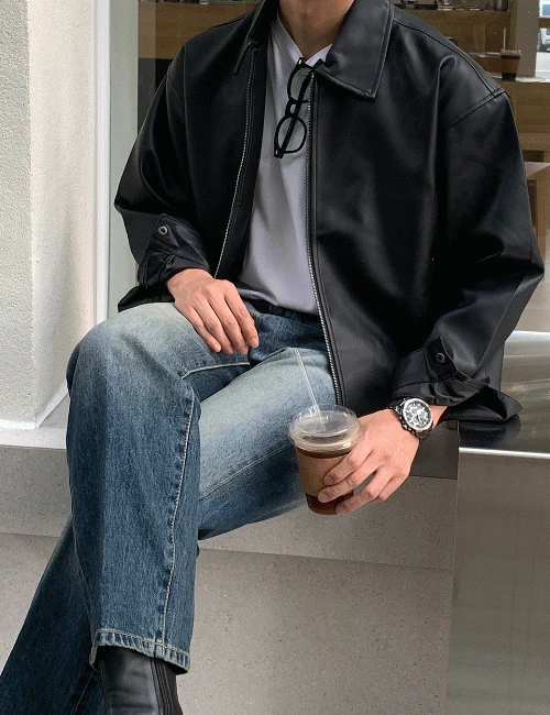 오즈 심플 오버 블루종