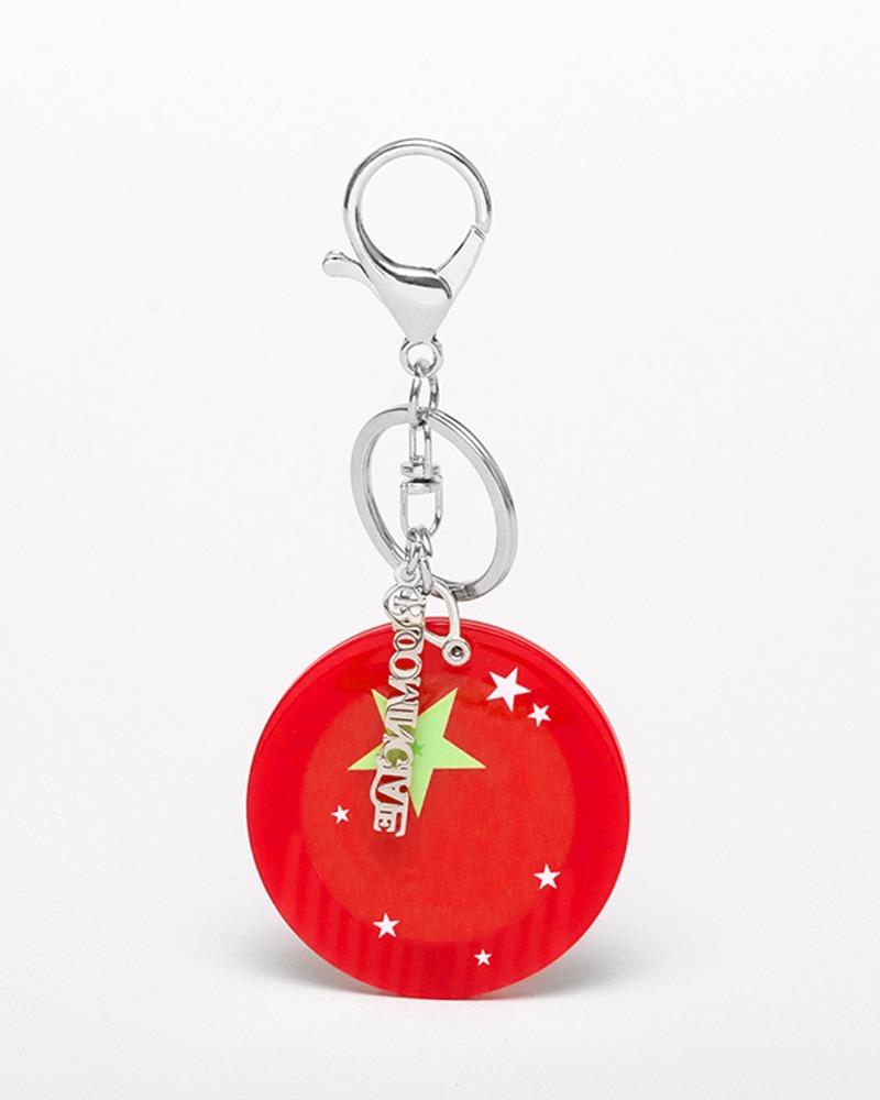 토마토 거울&빗 키링