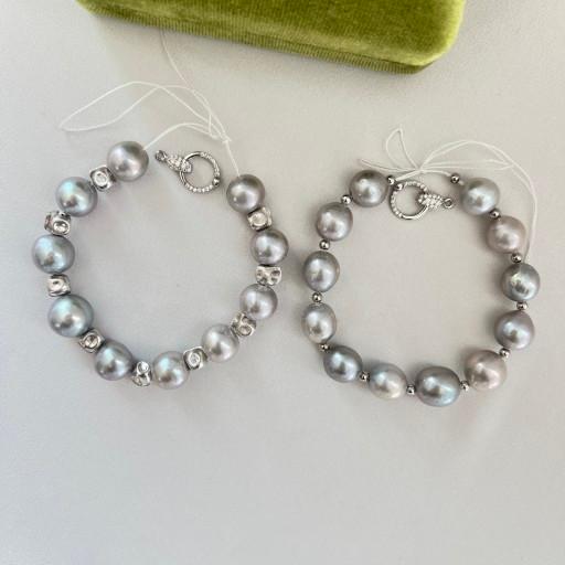 [925실버] 에디슨바로크진주팔찌 담수진주팔찌