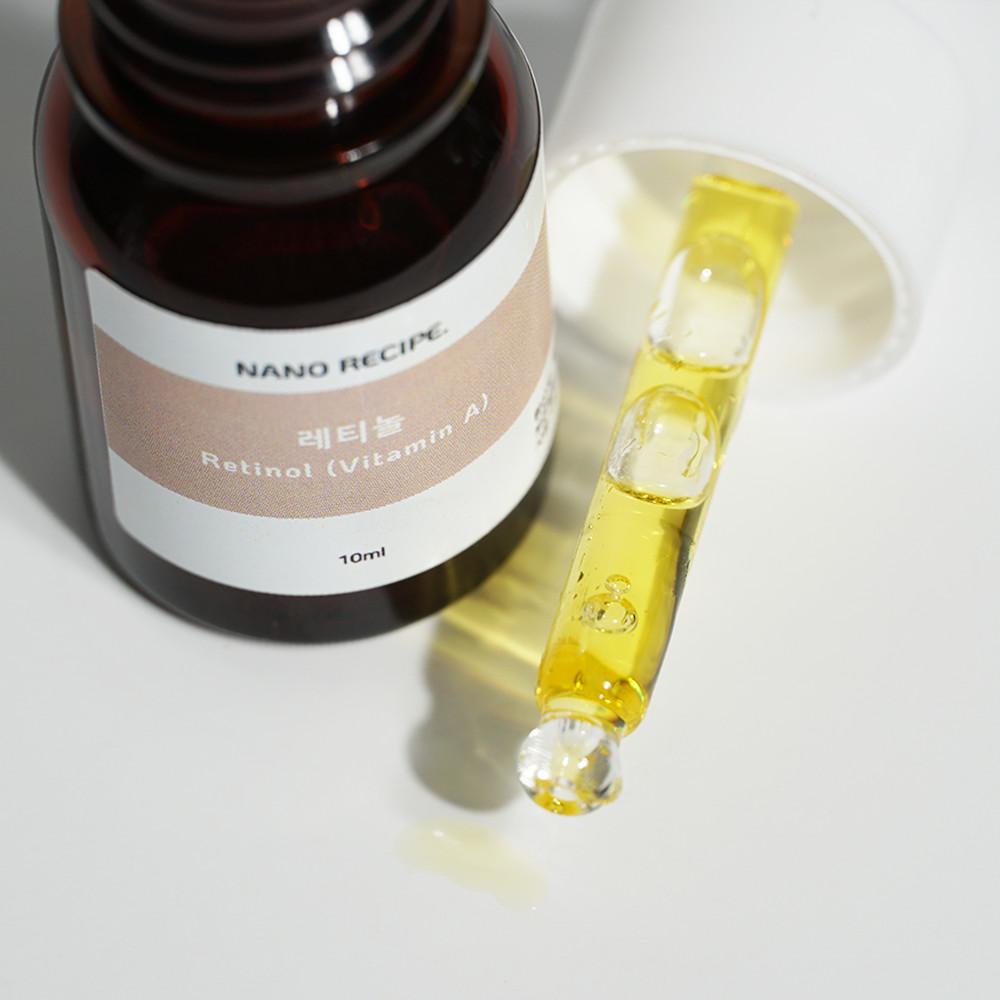 나노레시피 레티놀 부스터 앰플 1.0MIU G 원액 비타민 A 모공 효과 승무원 오일