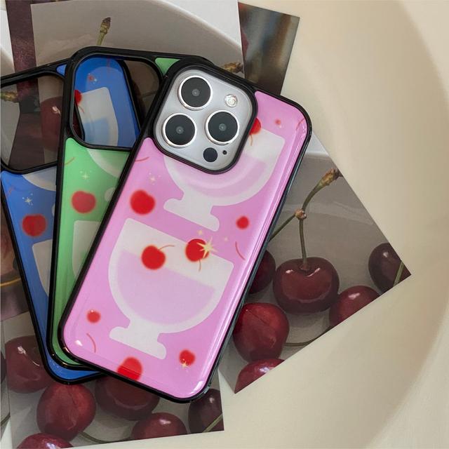 포프트 에폭시 체리 크림 소다 케이스 아이폰 15 PRO