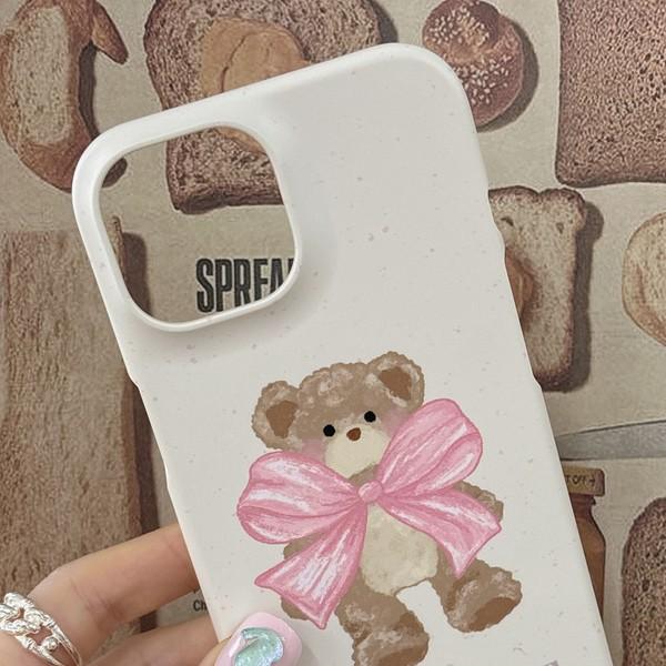 [폰케이스] POSSLE BEAR & RIBBON PHONE CASE