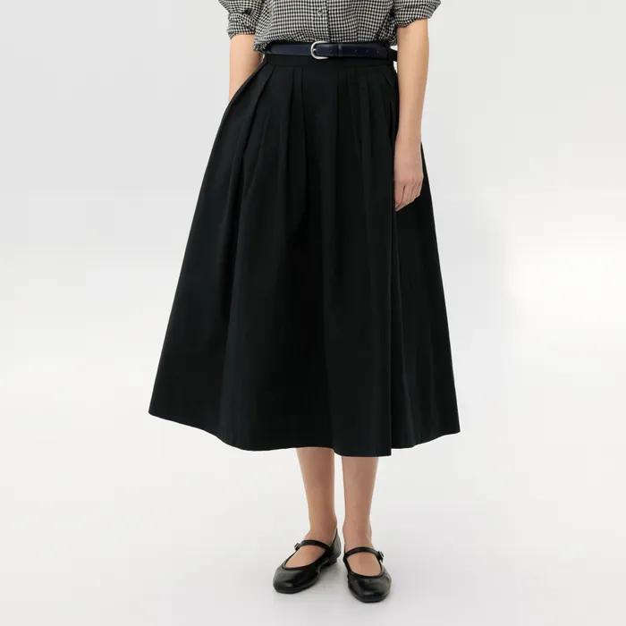 BOROMWAT Flared skirt (Black/Beige)
