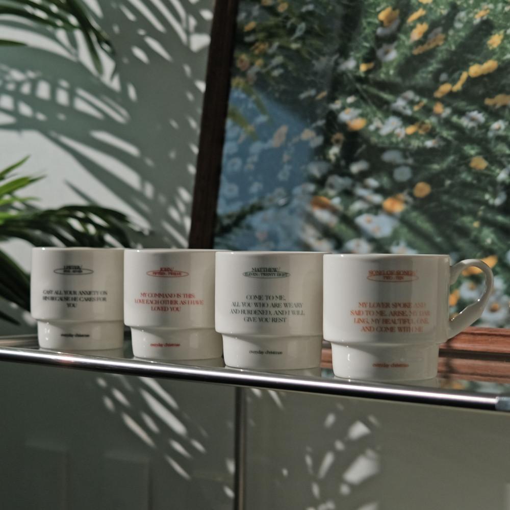 말씀 레터링 빈티지스타일 머그_everyday christmas