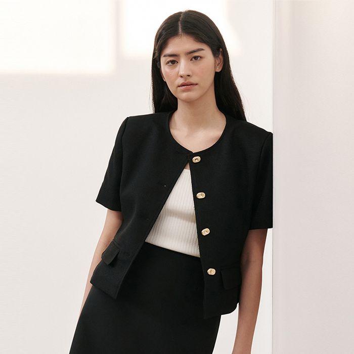 (당일출고) spring&summer 스텔라 트위드 자켓 (3size)