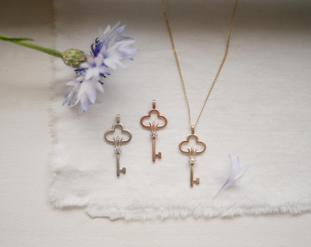 poetic key necklace