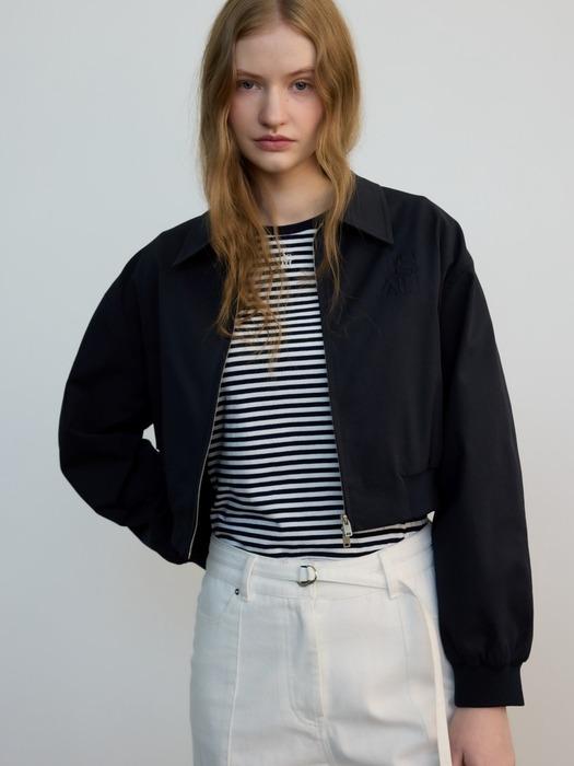 jsny Embroidery Bomber Jumper Navy (JWJU4E901N3)