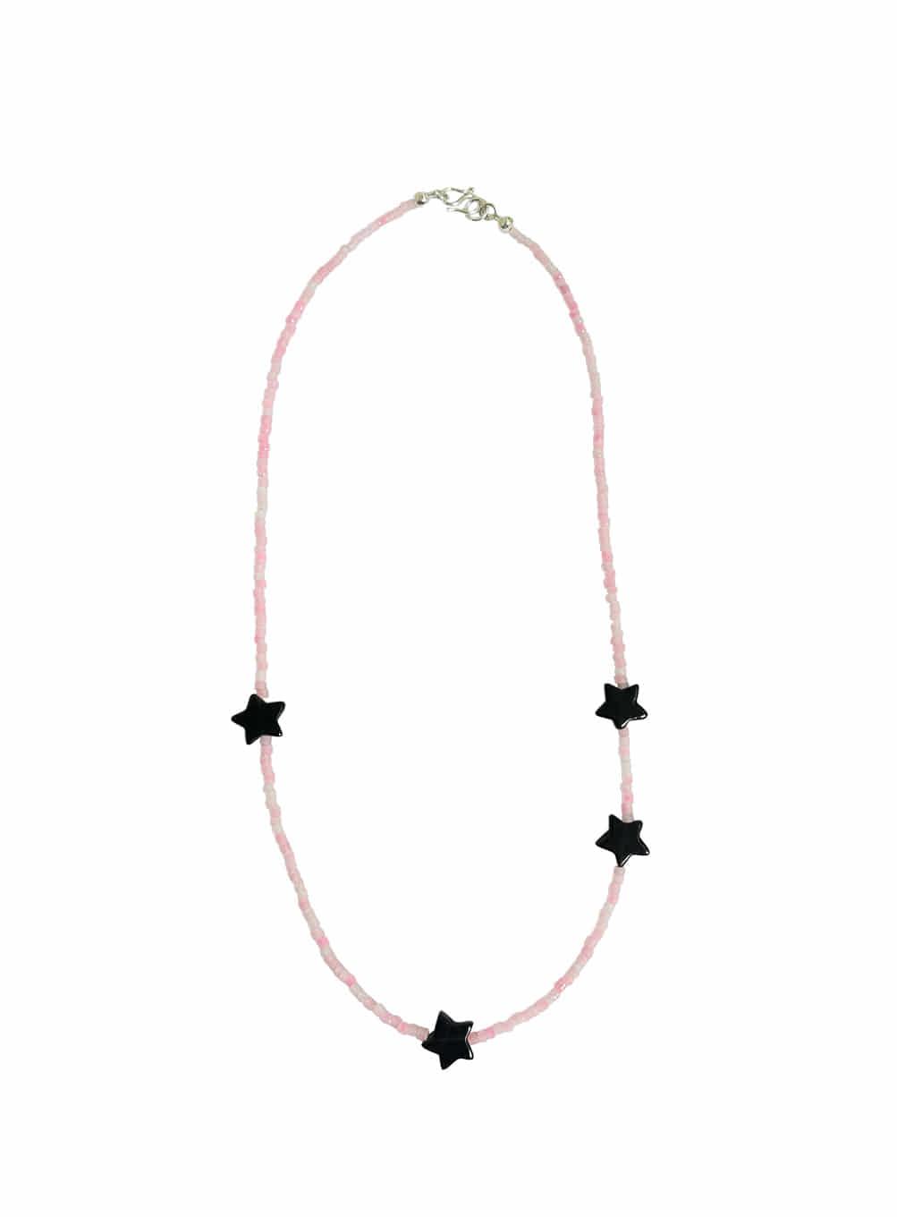 pink salt necklace