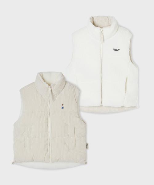 Reversible Corduroy Padding Vest / WHVWF4912F
