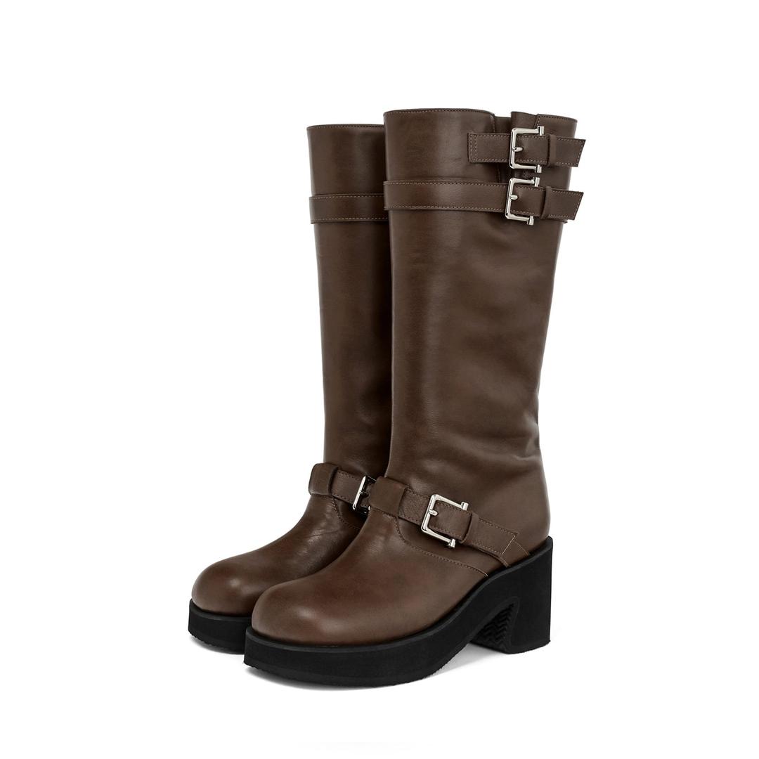 TOBOO BROCLE BOOTS [COGNAC BROWN]