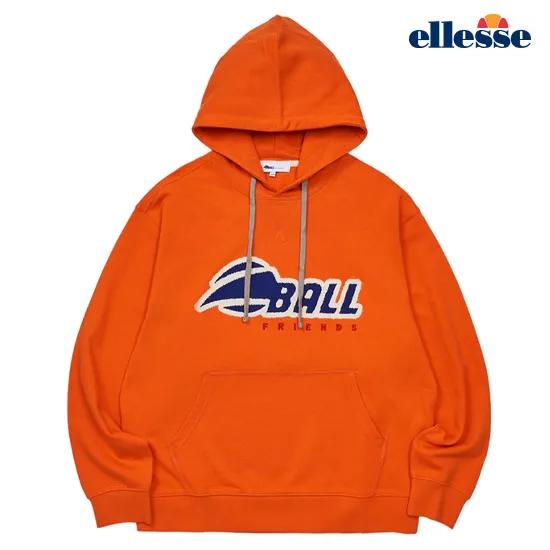 [엘레쎄] 남녀공용 볼프렌즈 빅로고 후드티 EL4UBTR345OR