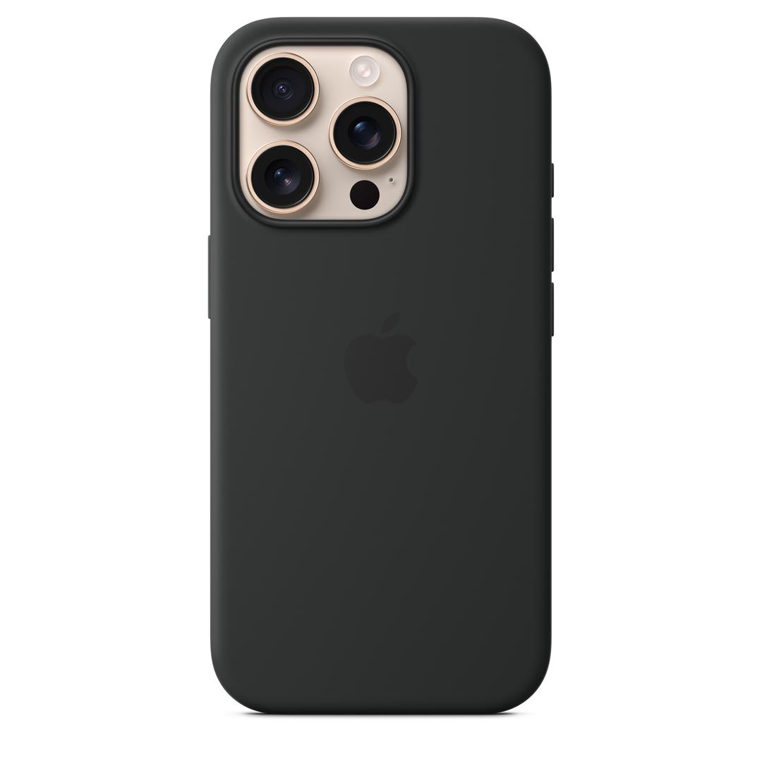 MagSafe형 iPhone 16 Pro 실리콘 케이스 – 블랙