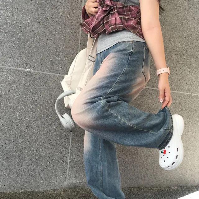 sora color wide denim pants 소라 컬러 워싱 와이드 데님팬츠 2color