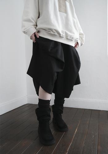 volume pintuck skirt pants (2c)