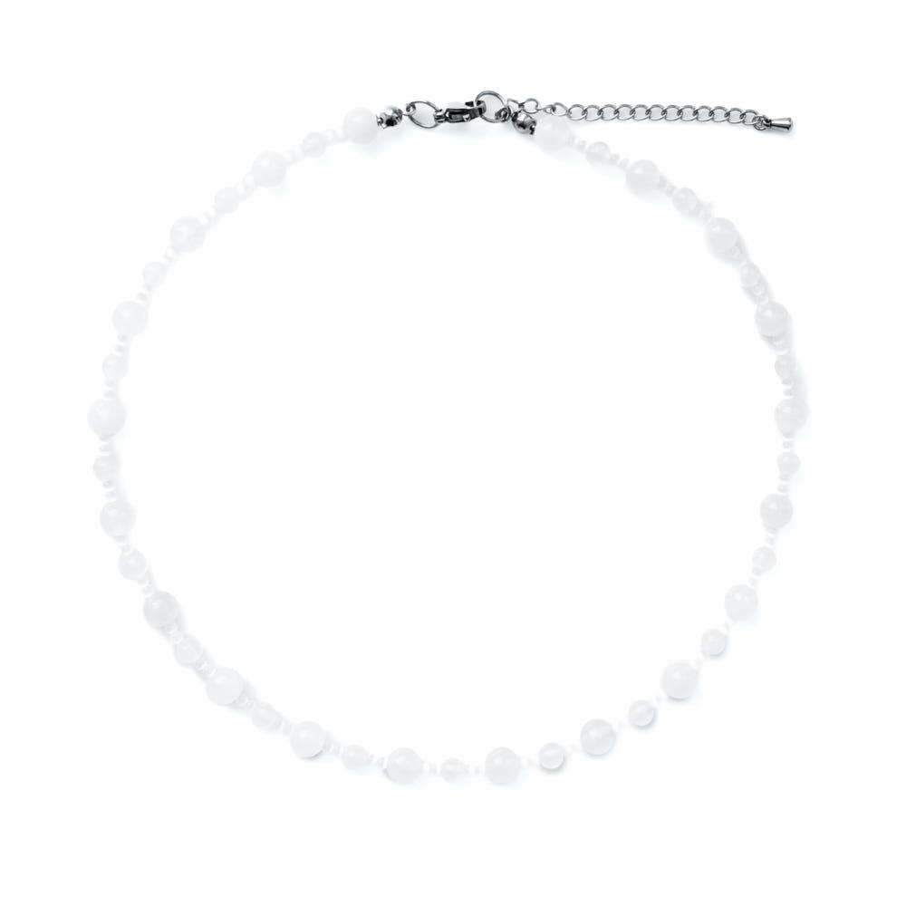 덴시티즈 ICEBERG NECKLACE MD 아이스버그 원석 비즈 목걸이