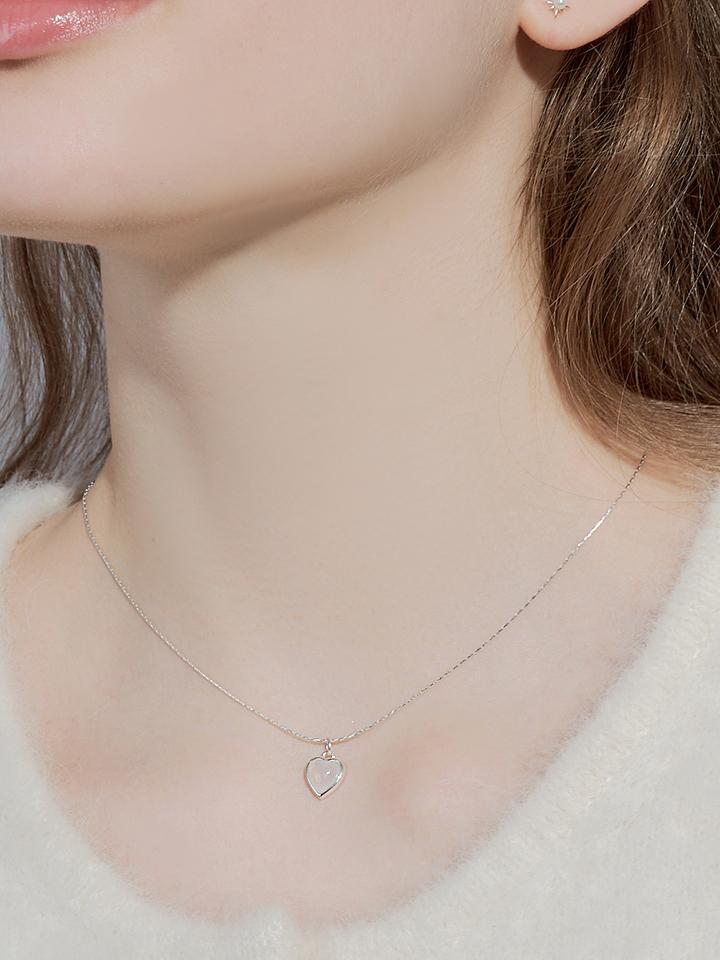 [셀럽 착용] soap heart necklace